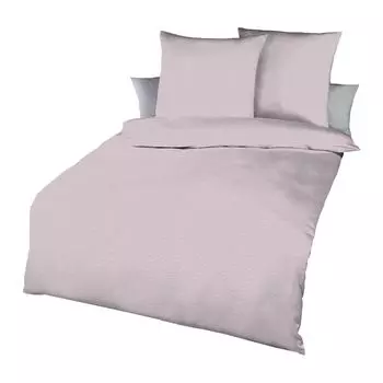 Постельное белье Kaeppel из хлопчатобумажной ткани однотонное 160x210 см + 65x100 см розовое
