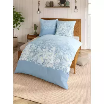 Постельное белье Каеппель Kaeppel, цвет hellblau-bedruckt