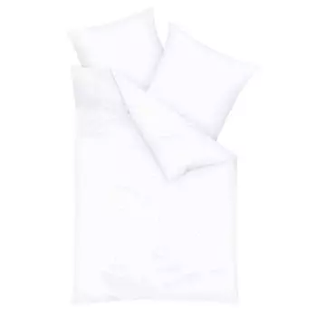 Постельное белье Kaeppel Mako сатин однотонное белое 200х200 см + 2 шт. 80х80 см