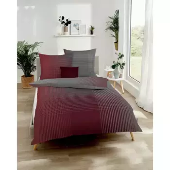 Постельное белье Kaeppel «Мастер» с клетчатым узором, цвет rubin