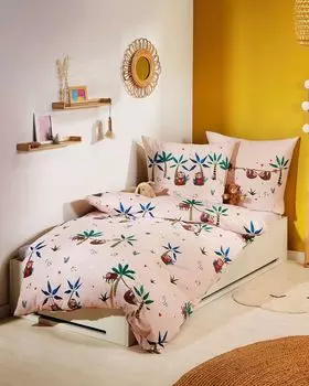 Постельное белье Kaeppel Renforc Junior ленивцы 135х200+80х80 см