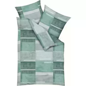 Постельное белье Kaeppel «Статус» с графическим рисунком, цвет smaragd