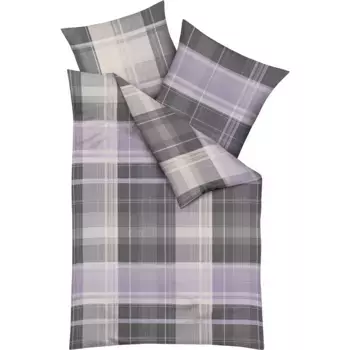 Постельное белье Kaeppel «Tonight» с клетчатым узором, черный