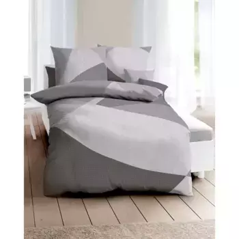 Постельное белье Kaeppel «Vista», (2 шт.), качественный атлас Mako и уютная фланель (фланель), постельное белье из 100% хлопка, постельное белье и наволочка на молнии, сертифицировано STANDARD 100 от OEKO-TEX, экологичное, цвет zinnfarben