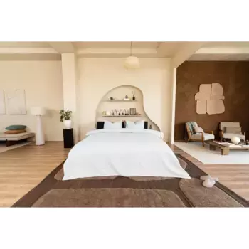 Постельное белье кайори «Оцу», натуральный хлопок Kayori, белый