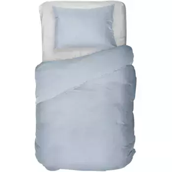 Постельное белье кайори «Senju», 100% сатин Мако Kayori, голубой