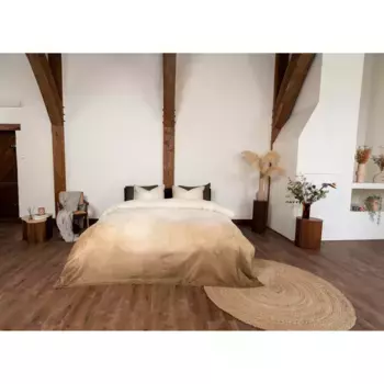 Постельное белье Kayori «Rifu» изготовлено из сертифицированного GOTS органического хлопка, цвет Natur