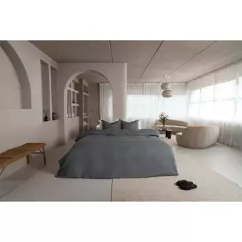 Постельное белье Kayori «Rui», натуральный хлопок, цвет Denim