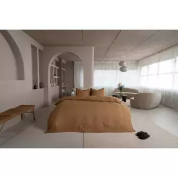 Постельное белье Kayori «Rui», натуральный хлопок, золотой