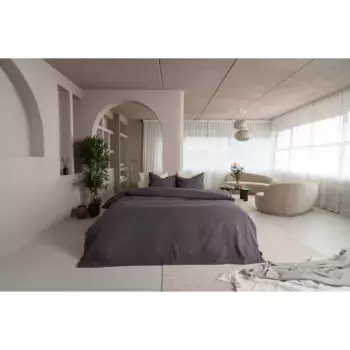 Постельное белье Kayori «Showa», мягкое и уютное, серый