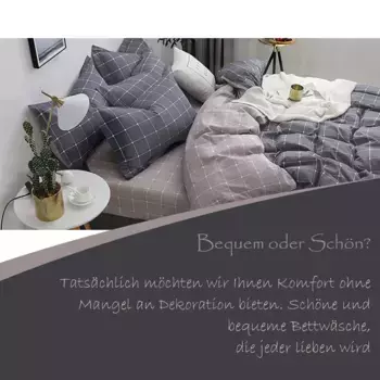 Постельное белье KEAYOO, серый