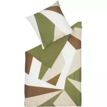 Постельное белье коллекции SCHNER WOHNEN «Оригами» из экологически чистого хлопка Schner Wohnen-Kollektion, зеленый