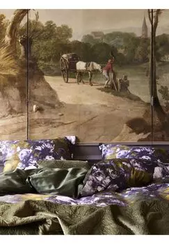 Постельное белье Лейла ESSENZA, цвет Gesamt Breite Forest Green