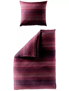 Постельное белье мако-сатин Bierbaum, красный