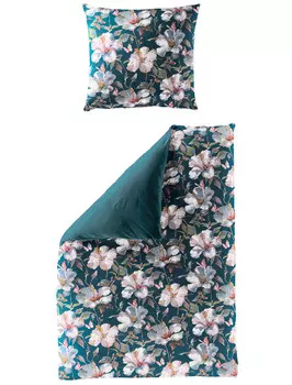 Постельное белье мако сатин Bierbaum, синий