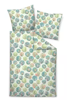 Постельное белье Makosatin Janine, зеленый/бирюзовый