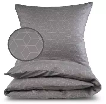 Постельное белье Malika с тиснением 135x200 4 шт. | подходит для аллергиков | Комплект постельного белья из 2 пододеяльников 135 х 200 каждый и наволочек 80 х 80 | современный и качественный, цвет: дизайн 2, размер: 2x 135x200 см.