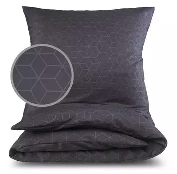 Постельное белье Malika с тиснением 135x200 4 шт. | подходит для аллергиков | Комплект постельного белья из 2 пододеяльников 135 х 200 каждый и наволочек 80 х 80 | современный и качественный, цвет: дизайн 1, размер: 2x 135x200 см.