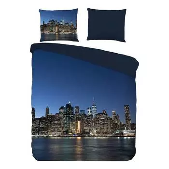 Постельное белье нью йорк сити Pure, синий