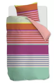 Постельное белье Oilily Mako сатин 135x200 Carly мульти двусторонние в полоску лето разноцветное