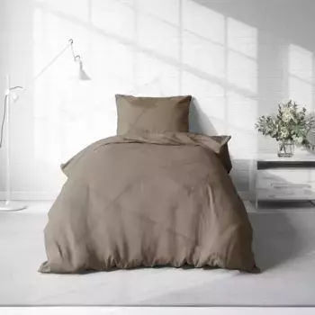 Постельное белье One-Home, серо-коричневый