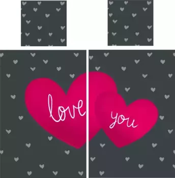 Постельное белье One-Home, серый