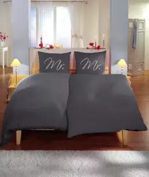 Постельное белье One-Home, серый