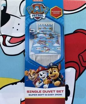 Постельное белье Paw Patrol Dog Squad 135х200/48х74см микрофибра Kids Club