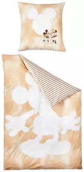 Постельное белье постье youth beaver Disney, оранжевый/белый