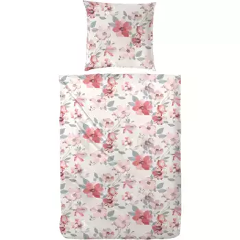 Постельное белье Primera «Бобровое постельное белье Serafine» с великолепным цветочным узором, розовый