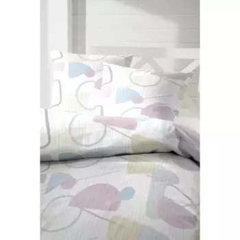 Постельное белье Primera «идеальная форма», в стиле Баухаус, серый/розовый/синий