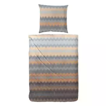 Постельное белье Primera «Изысканное фланелевое постельное белье Zick Zag» с захватывающим видом, коричневый