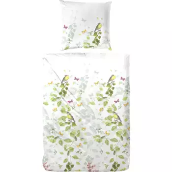 Постельное белье Primera «Лесной шепот», зеленый/желтый/фиолетовый/белый