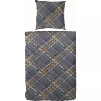 Постельное белье Primera «Люциан», с рисунком, темно-серый/желтый
