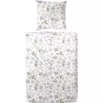Постельное белье Primera «Перкаль постельное белье Тетя Ида», с цветочным узором, цвет Flieder