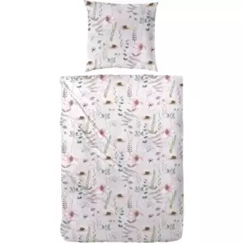 Постельное белье Primera «Постельное белье Bio-Renforce Fleur» с красивыми цветочными завитками, цвет Flieder