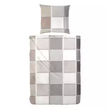 Постельное белье Primera «Постельное белье Мако-Сатин Гавана», в классическом клетчатом узоре, коричневый