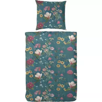 Постельное белье Primera «Постельное белье Мако-Сатин Wilder Garten», с романтическим цветочным узором, зеленый