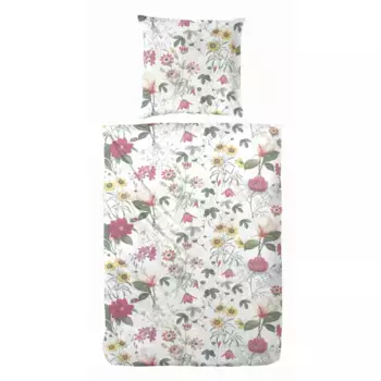 Постельное белье Primera «Постельное белье Мако-Сатин Wilder Garten», с романтическим цветочным узором, белый