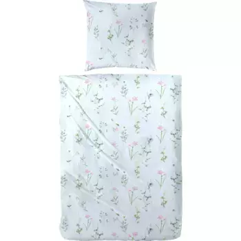 Постельное белье Primera «Постельное белье из перкаля Мини Сад», цвет hellblau/altrosa