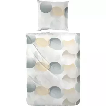 Постельное белье Primera «Постельное белье из перкаля, путешествие во времени», белый/серый