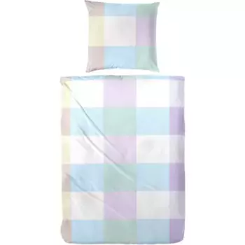 Постельное белье Primera «Постельное белье Primera Renforce Candy Blocks», с ярким клетчатым узором, цвет Blau