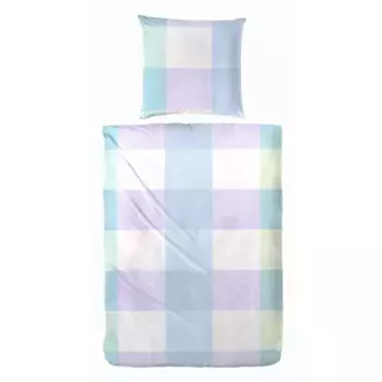 Постельное белье Primera «Постельное белье Primera Renforce Candy Blocks», с ярким клетчатым узором, цвет lila blau