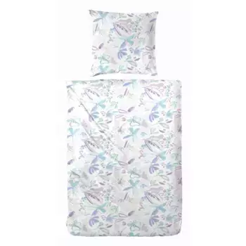 Постельное белье Primera «Постельное белье Renforce Туманный Луг», с цветами пастельных тонов, цвет Flieder