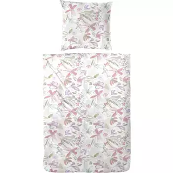 Постельное белье Primera «Постельное белье Renforce Туманный Луг», с цветами пастельных тонов, розовый