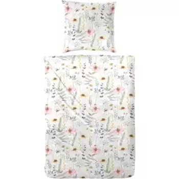 Постельное белье Primera «Постельное белье Bio-Renforce Fleur» с красивыми цветочными завитками, желтый