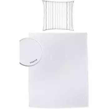 Постельное белье Primera «Примера Летний комплект» с полосатой наволочкой, серый