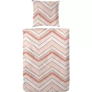 Постельное белье Primera «Renforce постельное белье зигзаг», с современными зигзагообразными полосками, цвет orange/apricot/apricot