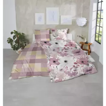 Постельное белье Primera «тонкое фланелевое постельное белье», бархатисто-мягкое и, конечно же, изготовленное из чистого хлопка, цвет Lila-Grn