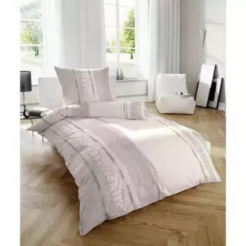 Постельное белье Primera «тонкое фланелевое постельное белье», бархатисто-мягкое и, конечно же, изготовленное из чистого хлопка, цвет Rosa-Grau